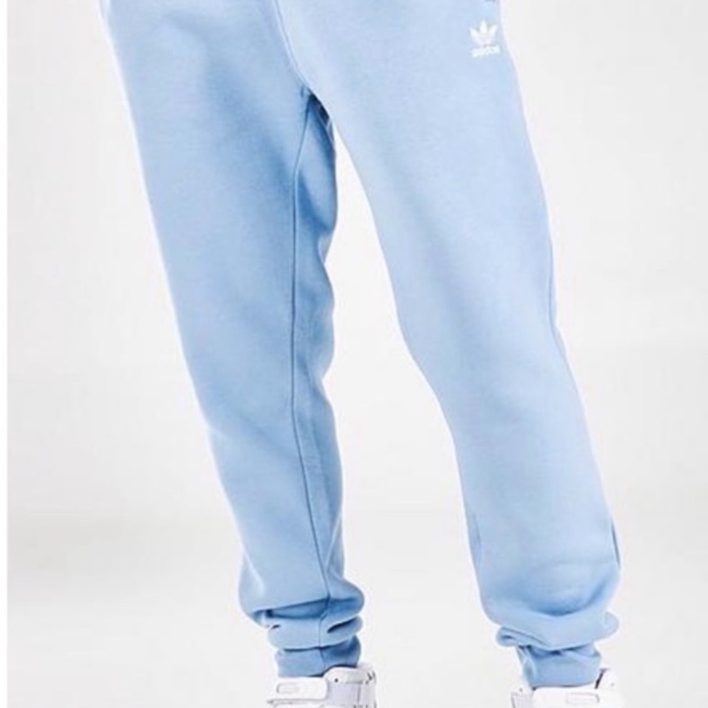 Men’s Adidas Originals Ash blue Trefoil Joggers - NWT